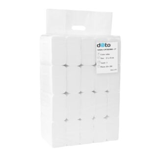 Doto Z-Fold lehtkätepaber, 2x valge, 200 lehte pakis, kastis 20 pakki
