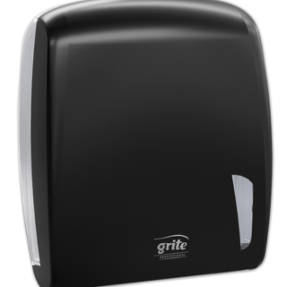 Grite  V-fold lehtkättepaberi hoidik plastik, Must