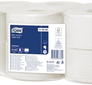 Tork Mini Jumbo T2 Universaalne tualettpaber 150m, 2-kihiline, 12 rulli pakis