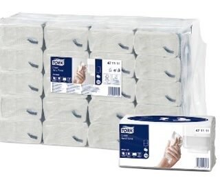 Tork Singlefold C-kujuliselt volditud lehtkätepaber, 120 lehte pakis, 20 pakki kastis