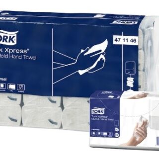Tork Xpress Multifold universaalne lehträtik, 2x valge, 190 lehte pakis, 20 pakki kastis