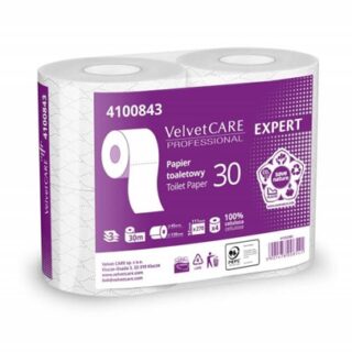 Tualettpaber Velvet Professional 3x kordne lumivalge, 30m rullis 4rulli/pakkis