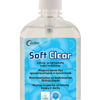 Soft Clear pumbaga (lõhnatu, värvitu) 0,5L vedelseep