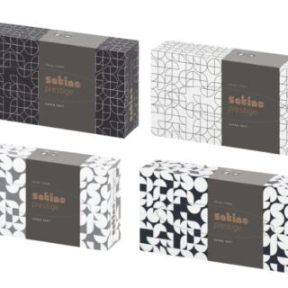 Satino Prestige Supersoft, ökomärgisega 2-kihilised kosmeetilised salvrätikud, 100 tk